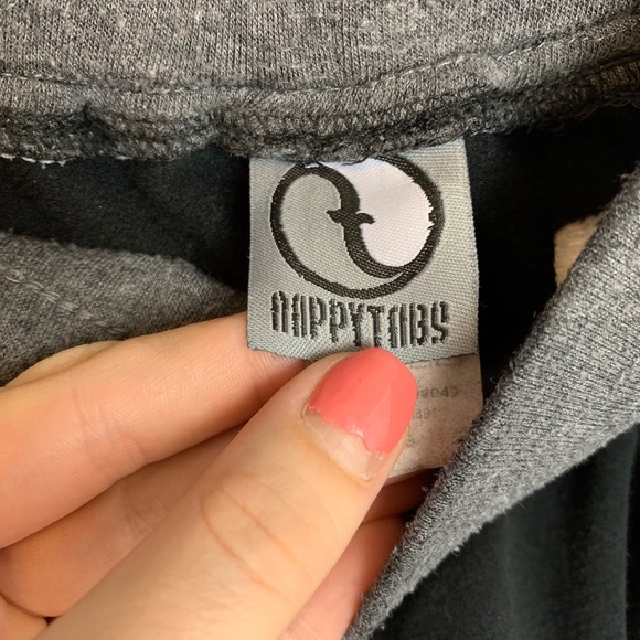 Nappytabs Black Colorblock Looped Sweatpants - Picture 3 of 9